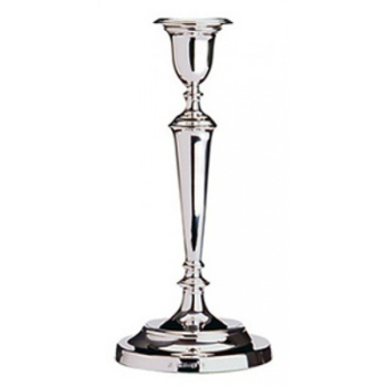 Sterling Silver Candlestick, George III Style 26cm-0