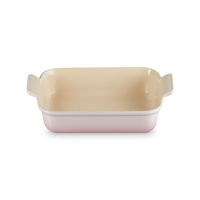 Stoneware Heritage Rectangular Dish, 26cm, Shell Pink-0