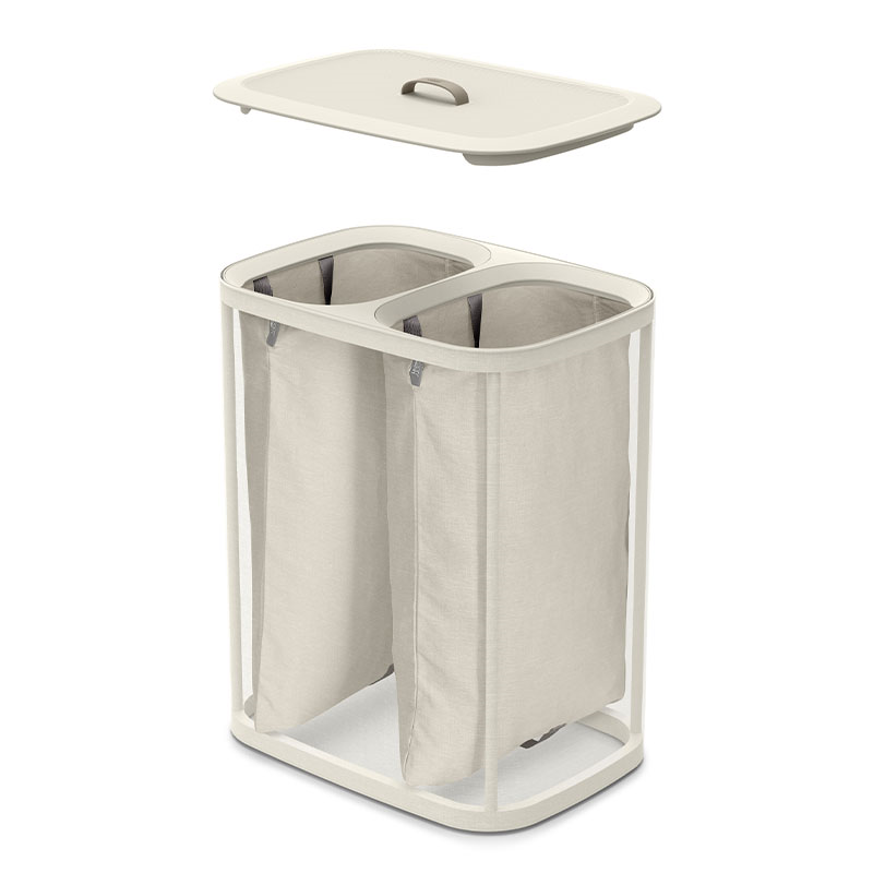 Tota Laundry Separation Basket, 90L, Ecru-8