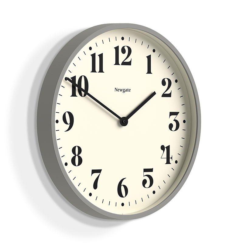 Number Two Wall Clock, D45cm, Posh Grey-2