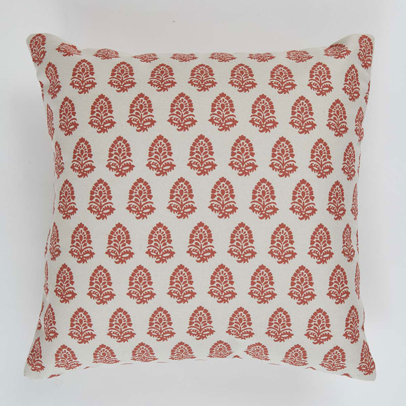 Cushion, Jaipur Acorn, Coral, 45x45cm-0