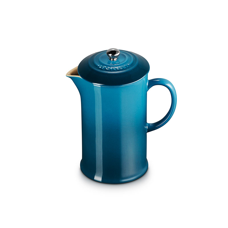 Stoneware Cafetiere, 1L, Deep Teal-0