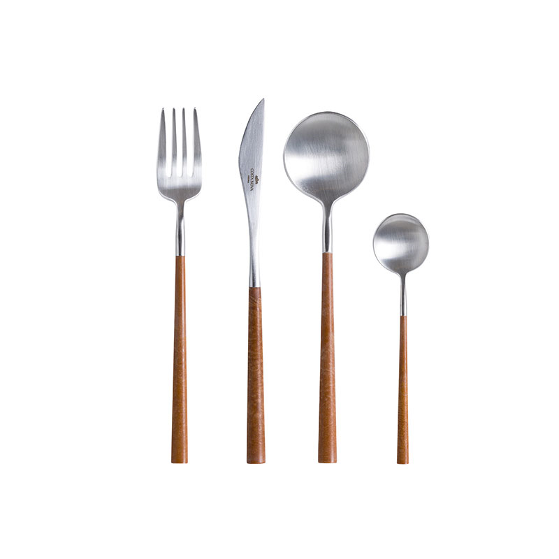 Mito 24 Piece Cutlery Set, Wood-0