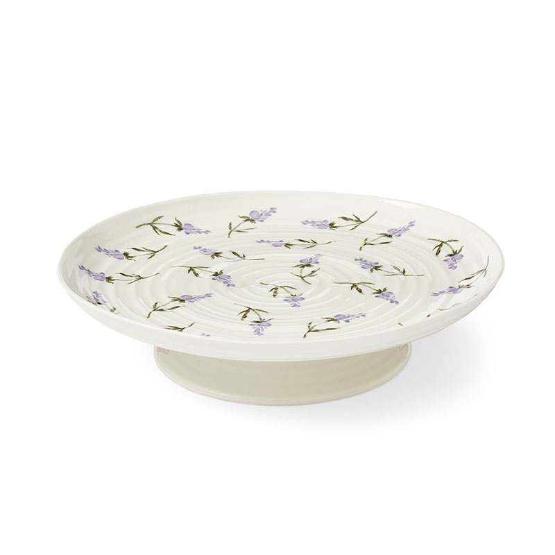 Lavendula Footed Cake Plate, D32cm, Multi-0