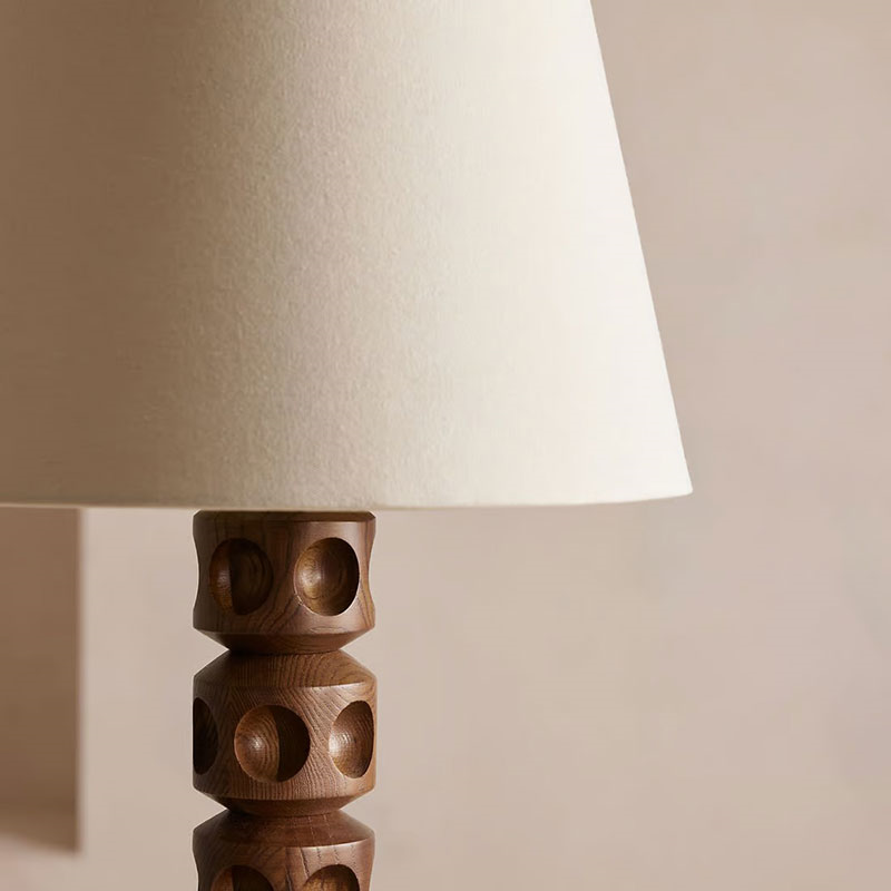 Francesca Table Lamp, H65cm, Brown-4