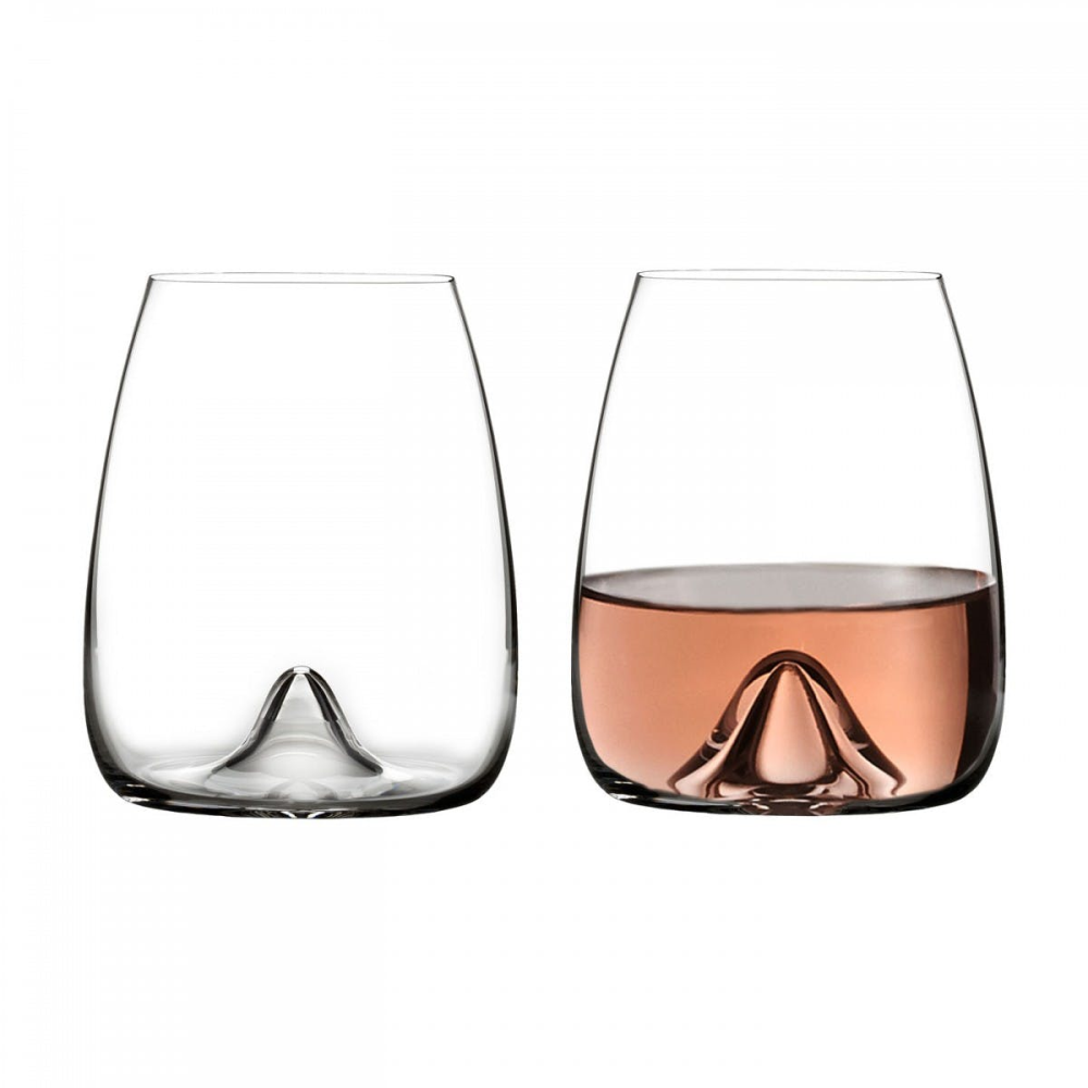 Elegance Collection Pair of stemless wine glasses-0