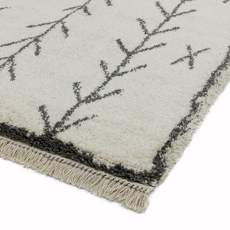 Rocco berber style rug, 200 x 290cm, Grey & Cream-3