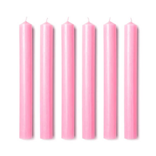 Marguerite Pink Dinner Candles-0