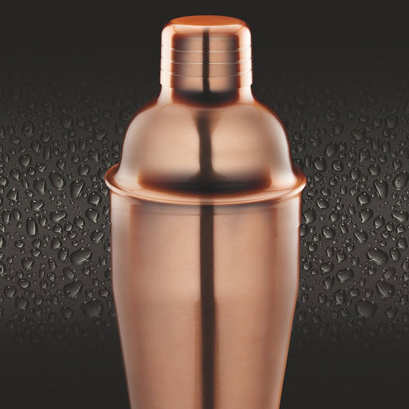 Cocktail Shaker, 500ml, Copper Finish-4