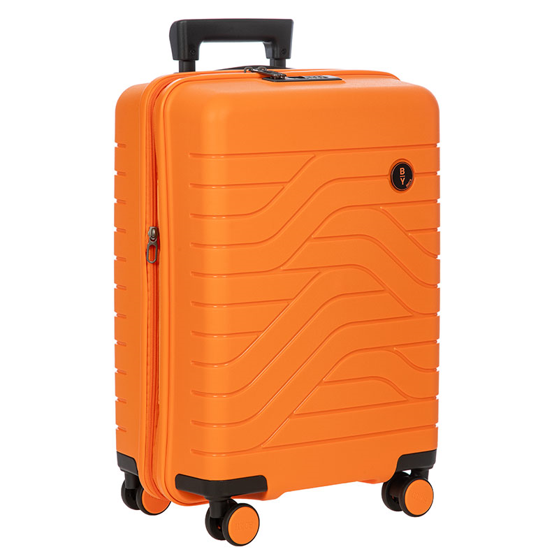 Ulisse Expandable Carry-on Suitcase, H55cm x L37 x W23cm, Orange-3