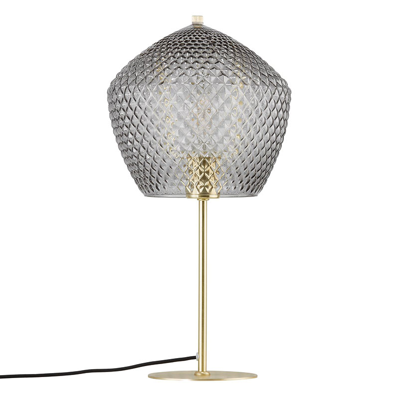 Orbiform Table Lamp, H47cm, Smoke-2