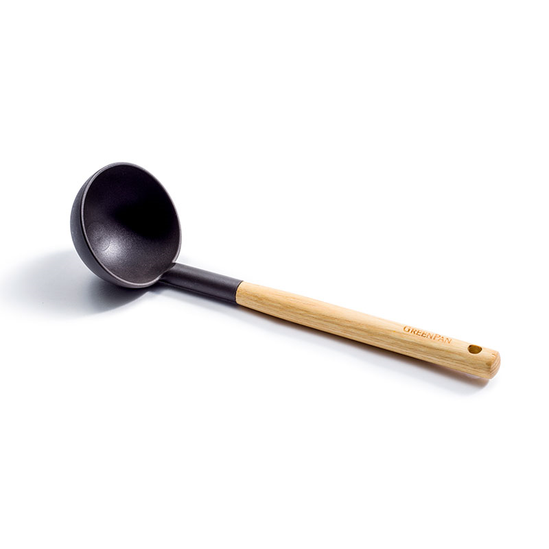 Mayflower Ladle with Ashwood Handle, 30cm, Light Brown-0