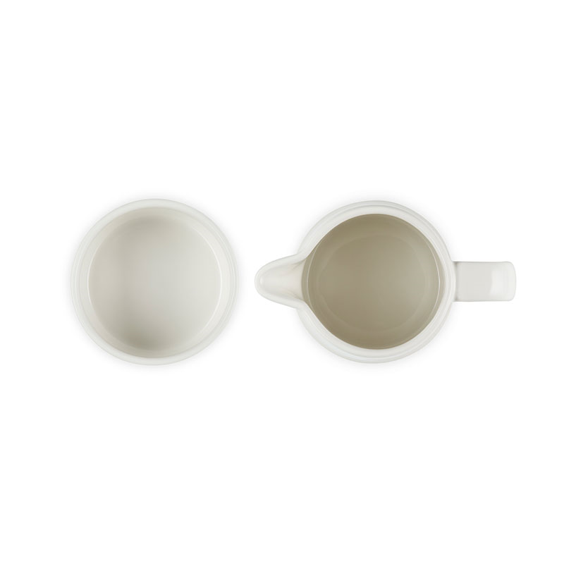 Stoneware Milk & Sugar Set, Meringue-3