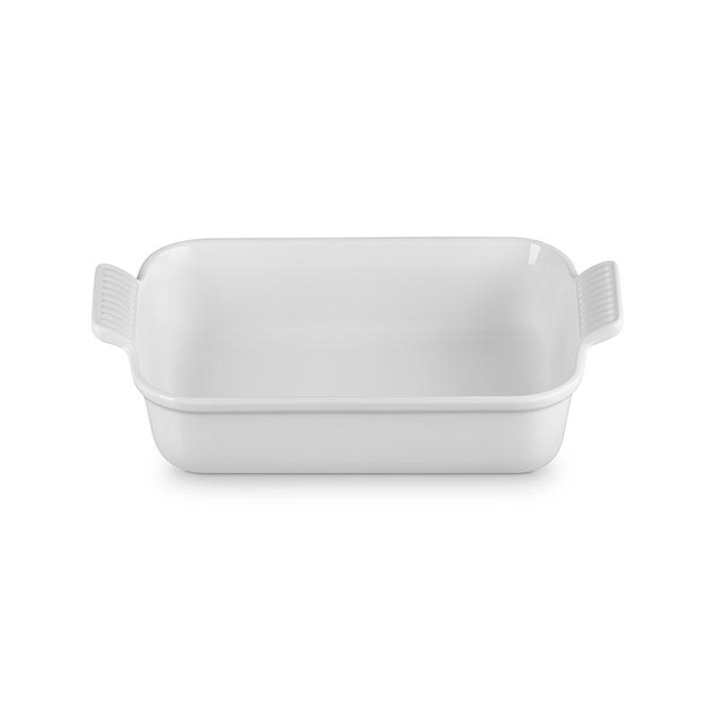 Stoneware Heritage Rectangular Dish, 26cm, White-2