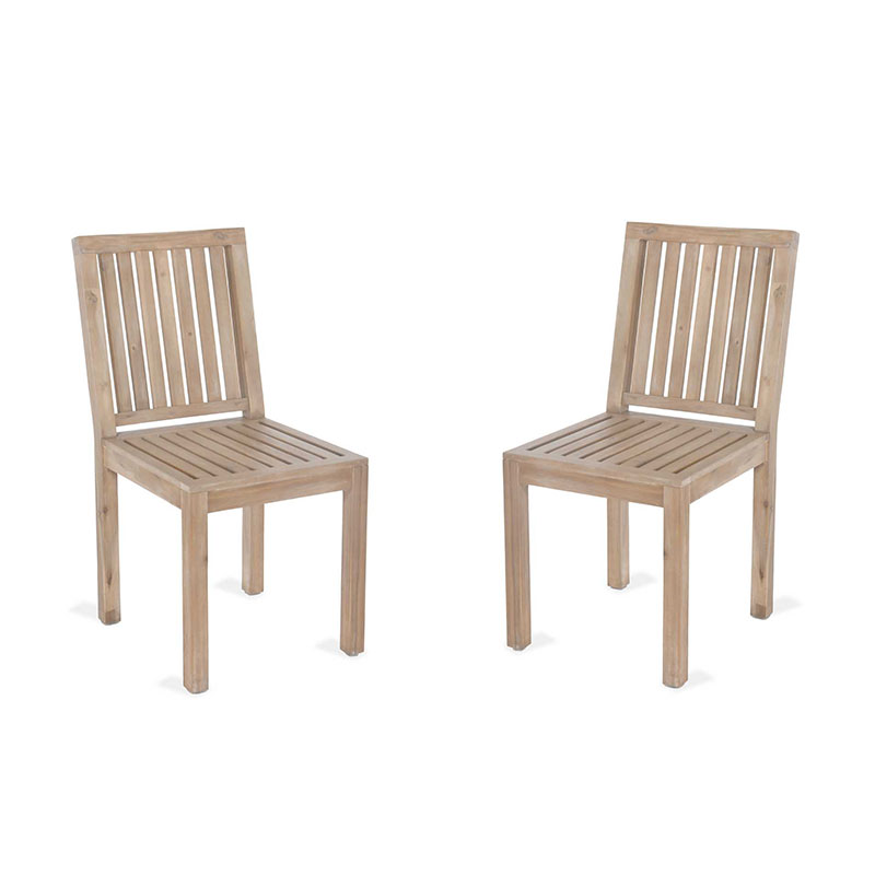 Porthallow Set of 2 Dining Chairs, Natural-1