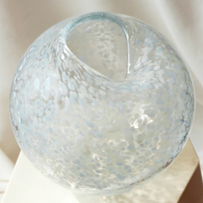 Large Dewdrop Vase, D26cm, Lichen-0