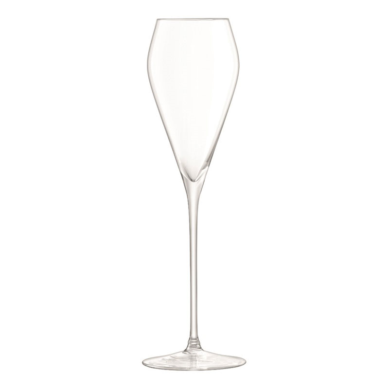 Wine Pair of Prosecco Glasses, 250ml, Clear-2