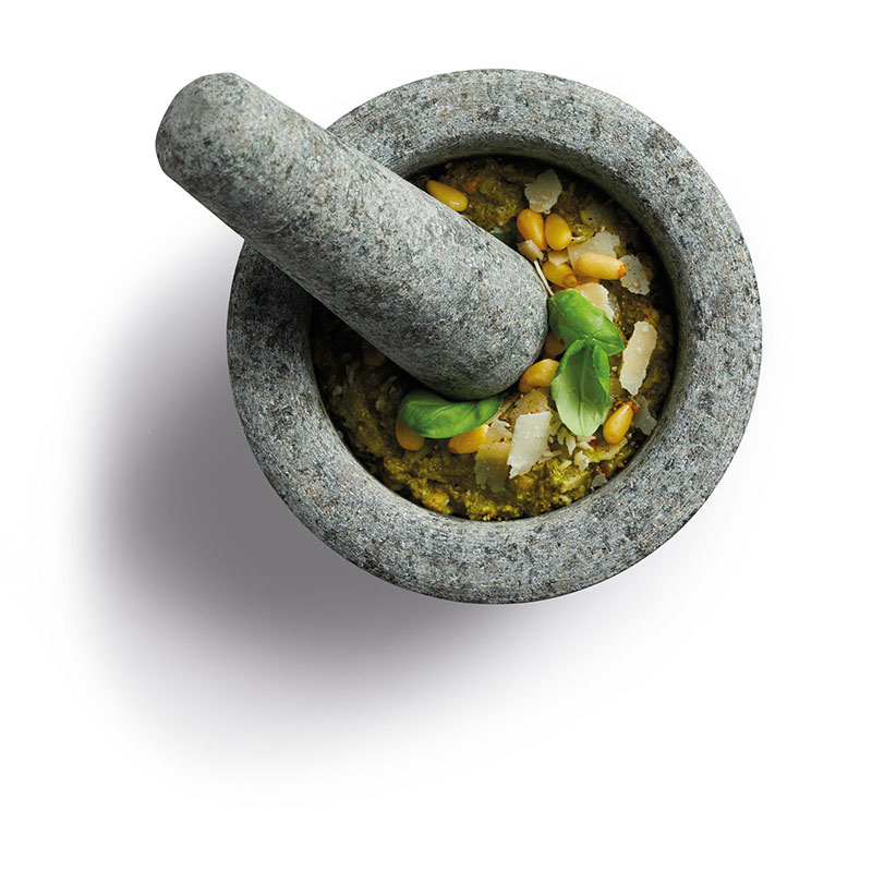 Pestle and mortar, 12cm, Light Granite-4