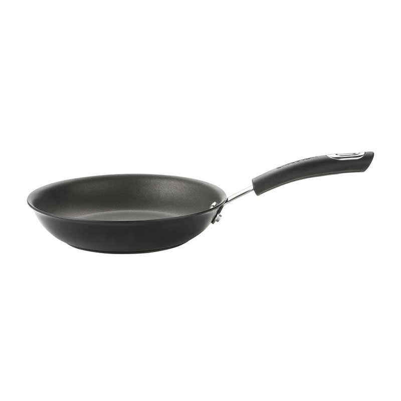 Total Anodised Non-Stick Frying Pan Set, 22cm & 28cm, Black-1