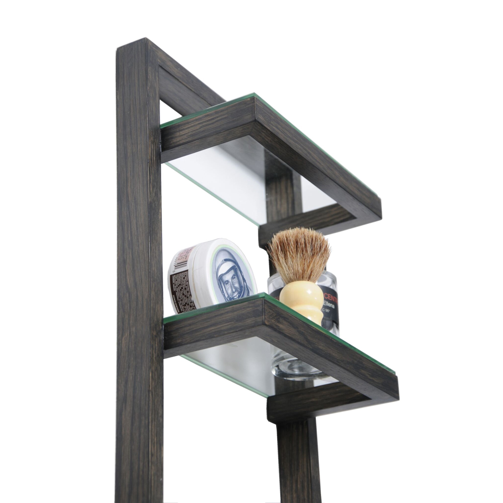 Zone Wall shelf, H80 x W24 x D12cm, Black-1