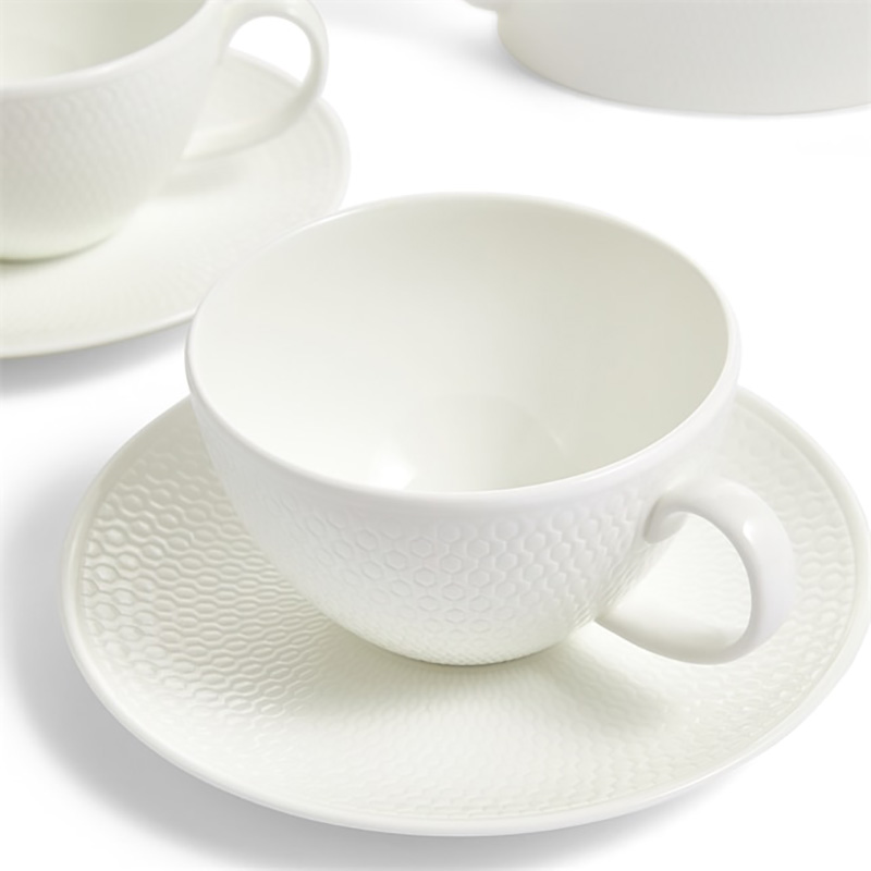 Gio 7 Piece Tea Set, White-1