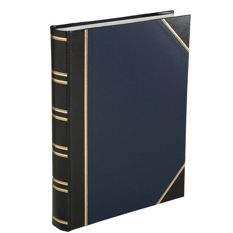 Large Portrait Photograph Album, L39.4 x W30.5cm, Blue-0