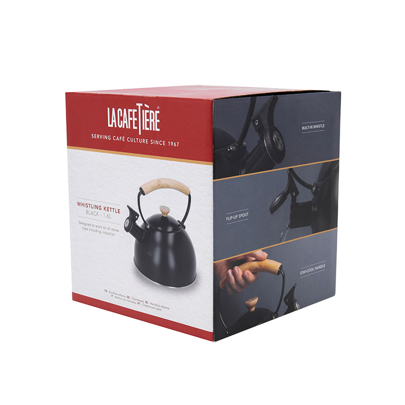 Whistling Kettle Wood Handle, 2.5L, Black-4