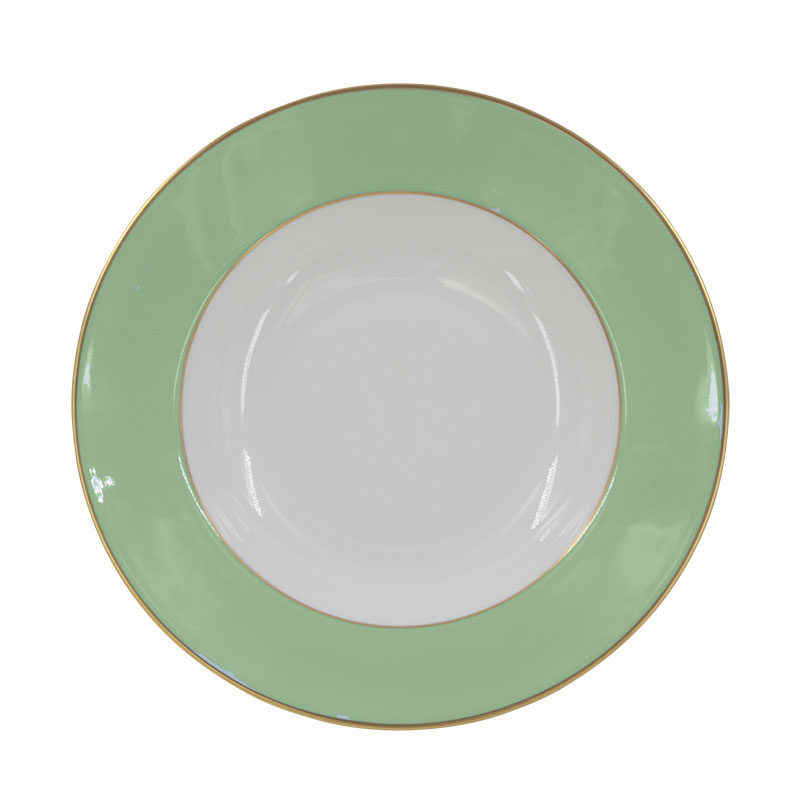 Sous Le Soleil Soup Plate, D22.5cm, Matt Gold Classic Lime-0