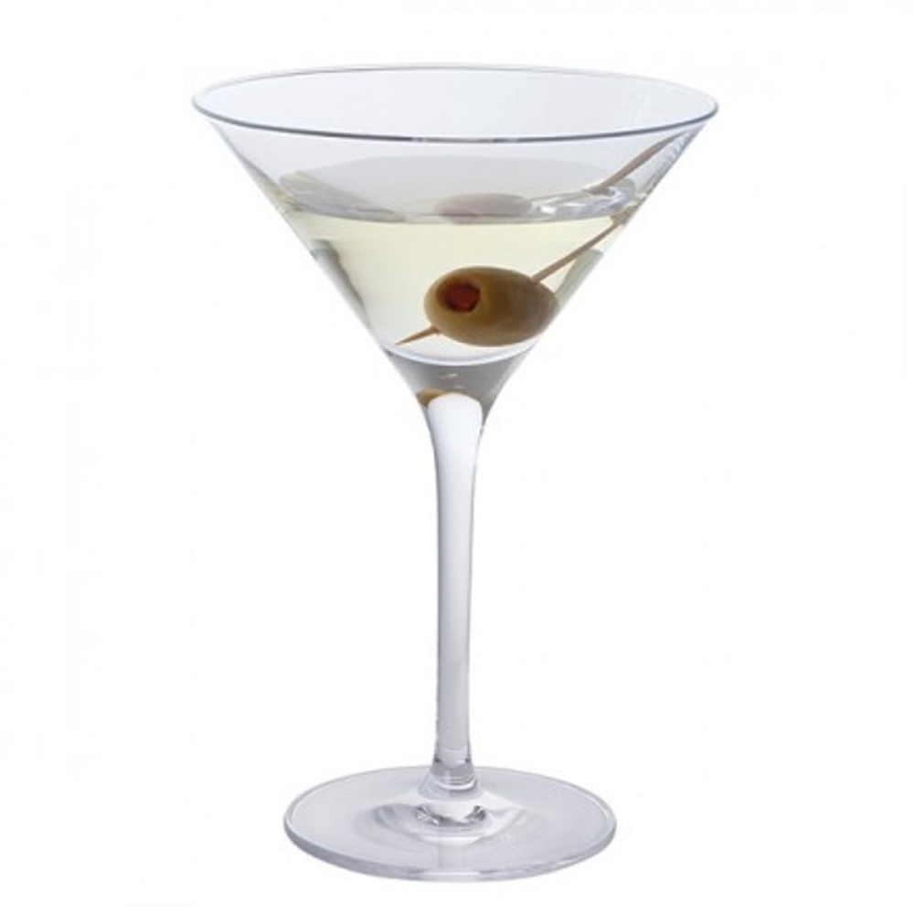 Wine & Bar Pair of Martini Glasses, 240ml, Clear-0