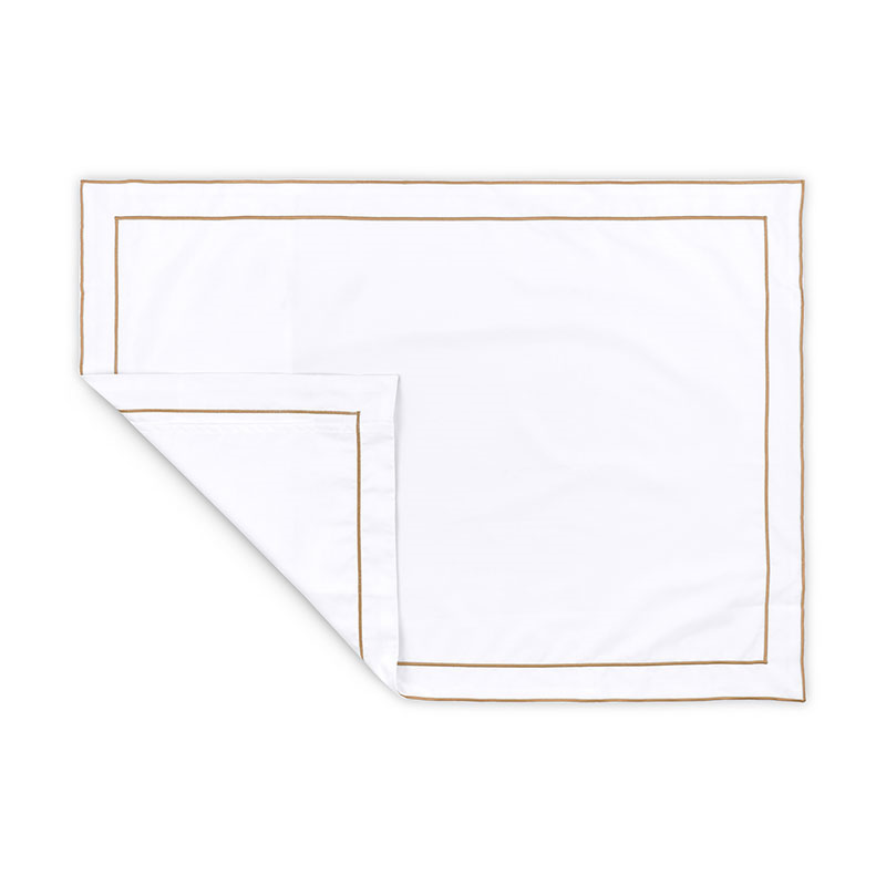 Frame Two Corded Pair of Oxford Pillowcases, Standard, Bronzed Umber-2