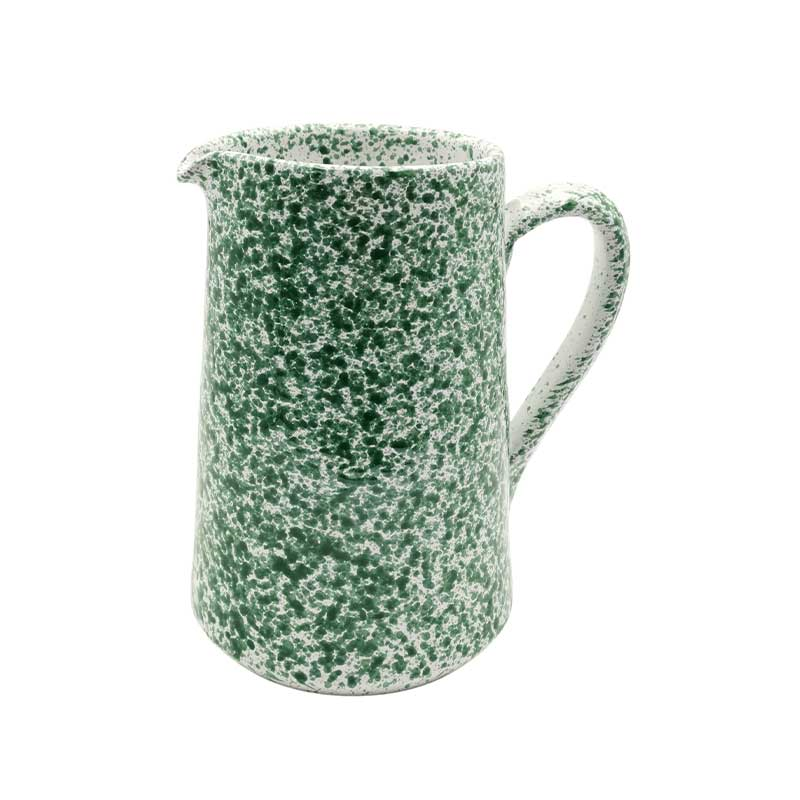 Splatter Jug, H22cm, Green-1