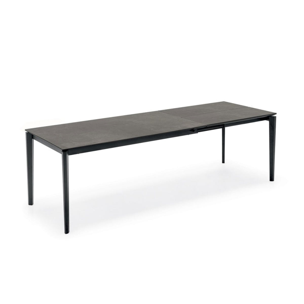 Rocca Ceramic Extending Table, L160-260cm, Black-0