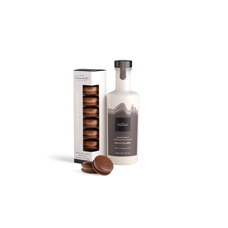 Velvetised Chocolate Cream & Macarons Collection, 500g-1