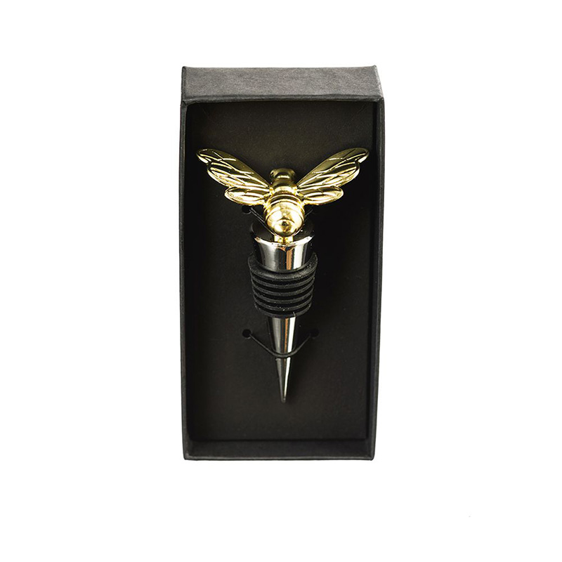 Bee Bottle Stopper, H9.5cm, Gold-3