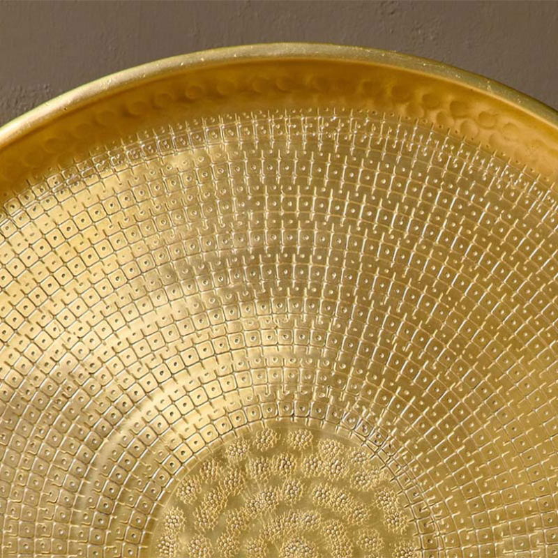 Mahika Tray, D54.5cm, Brass-2