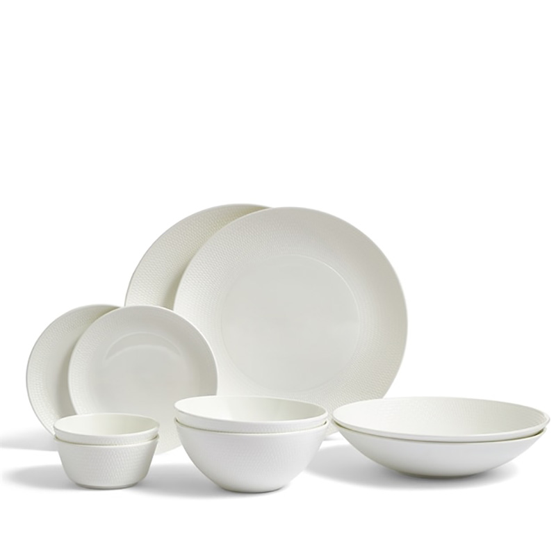 Gio 10 Piece Dinnerware Set, White-0