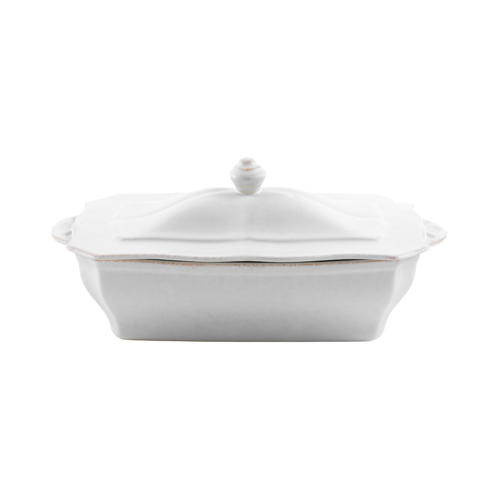 Impressions Covered rectangular casserole dish, L32 x W18 x H14cm, White-0