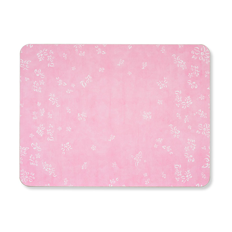 Falling Flower Rectangle Placemat, 38 x 29 cm, Pale Pink-3