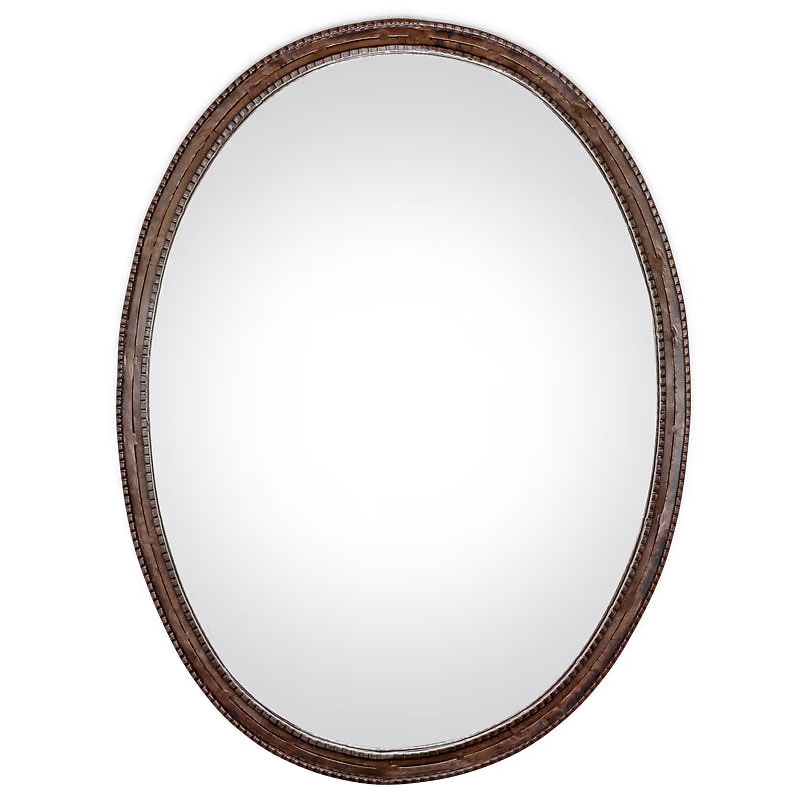 Drishti Oval Mirror, Antique Black-2