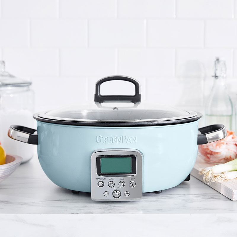 Non-Stick Multicooker, 5.6L, Blue Haze-0