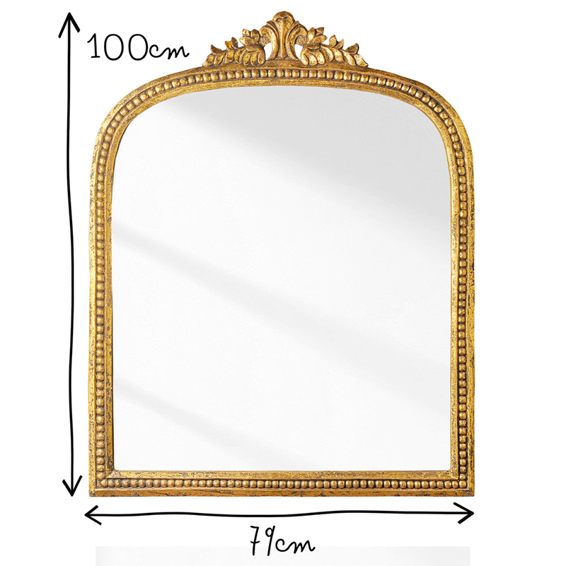 Franco Mirror, 100 x 79cm, Gold-1