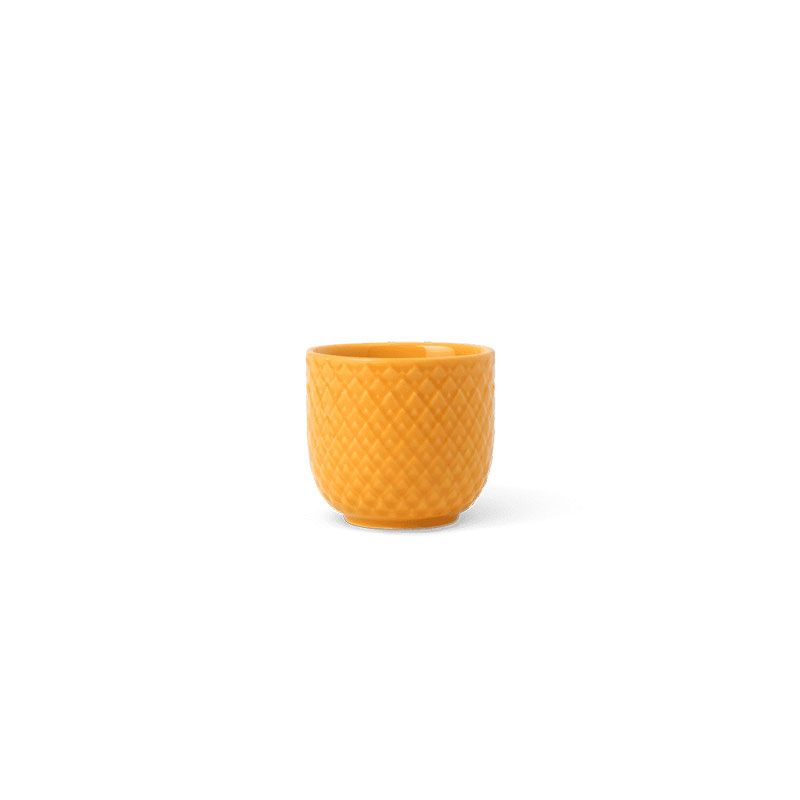 Rhombe Egg Cup, D5 x H4.5cm, Yellow-0