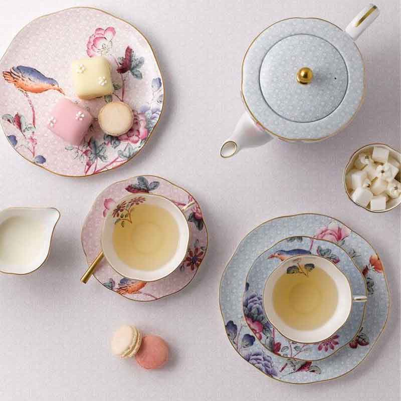 Harlequin Collection - Cuckoo Tea Story Set of 4 tea plates, 21cm-1