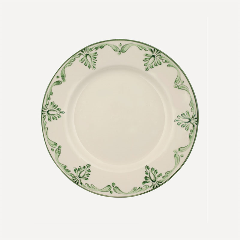 Eleanor Set of 6 Dinner Plates, 26.5cm, Forest Green-1