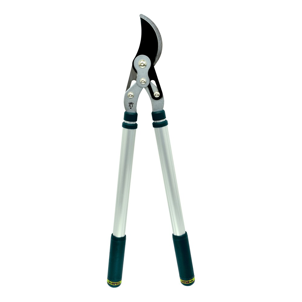 Dual compound telescopic bypass loppers, H69.5 x W22.5cm, Green/Silver/Black-0