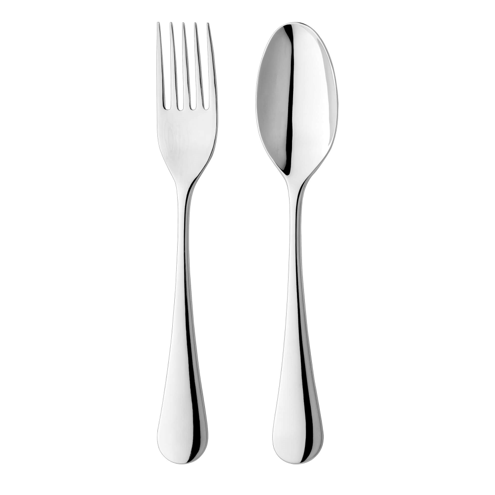 Royal Oak 2 piece serving fork and spoon set, stainless steel-0