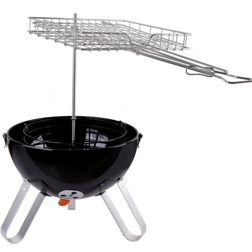 Ranger V4 Charcoal BBQ Smoker, 37cm, Black-1