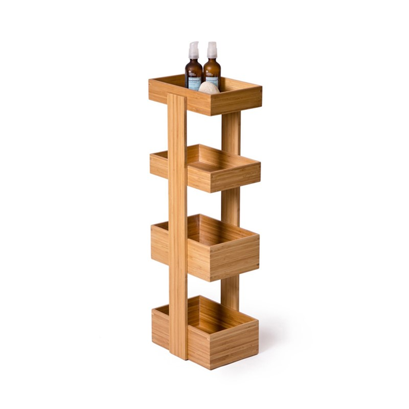 Arena 4 tier caddy, H74 x W26 x D20cm, Bamboo-2