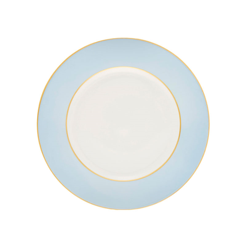 Sous Le Soleil Dessert Plate, D22.5cm, Matt Gold Classic Ice Blue-0