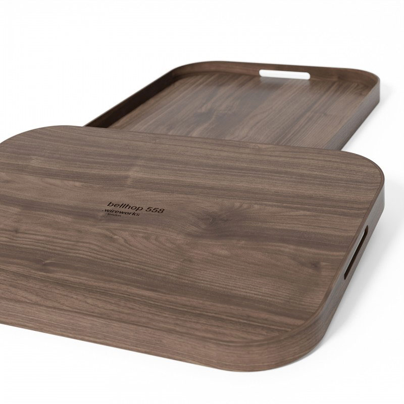 Bellhop 558 Rectangular Tray, Walnut-7